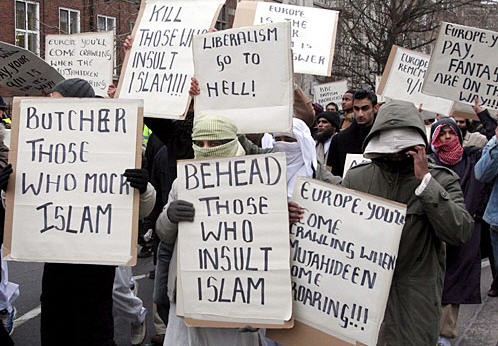 Islamistická demonstrace Londýn 2006